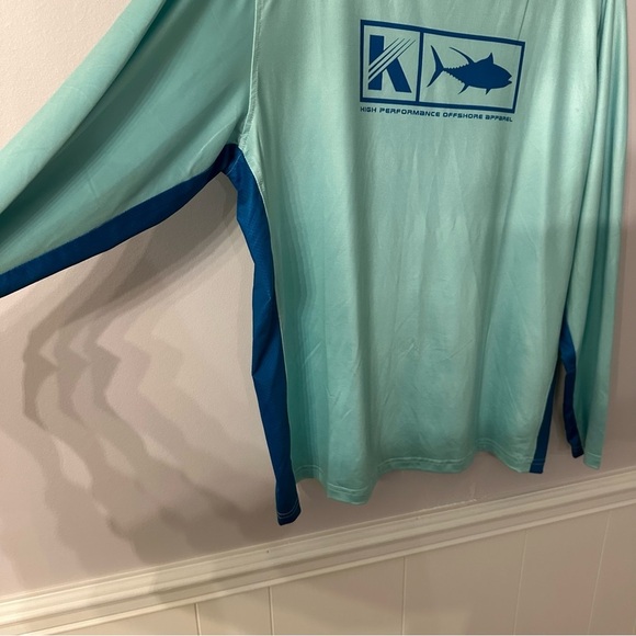Koofin Gear High Performance Offshore Apparel Long Sleeve Fishing Shirt Sz L GUC - Picture 6 of 7